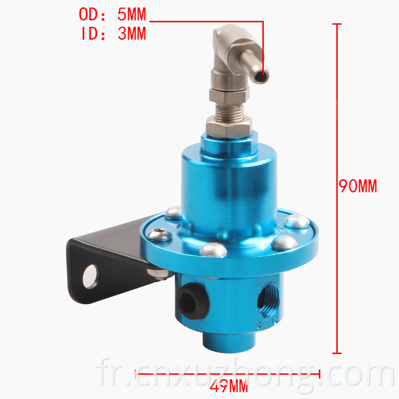 RASTP Autres pièces du moteur Régulateur de pression de carburant réglable universel avec jauge d'origine et instructions